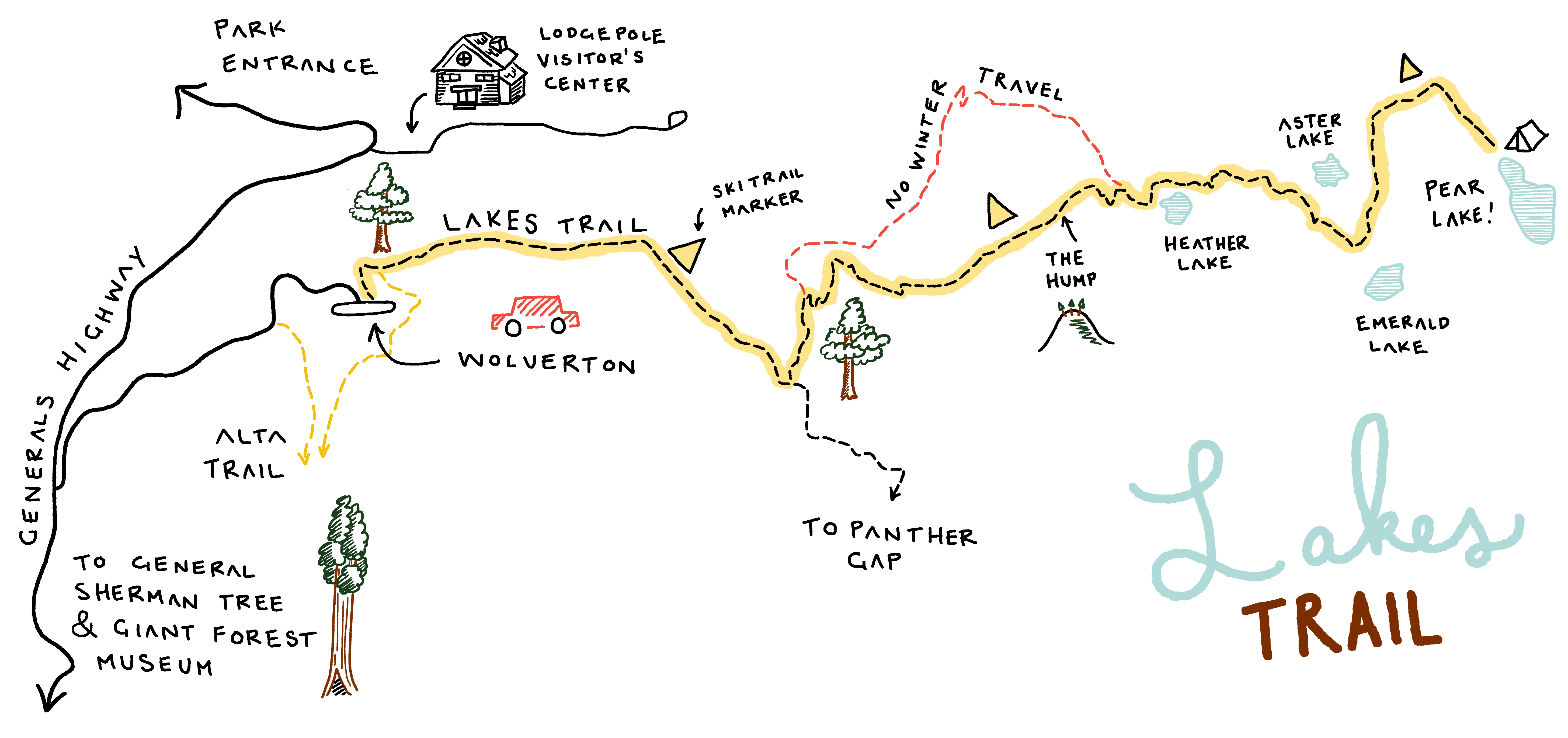Pear Lake Map 